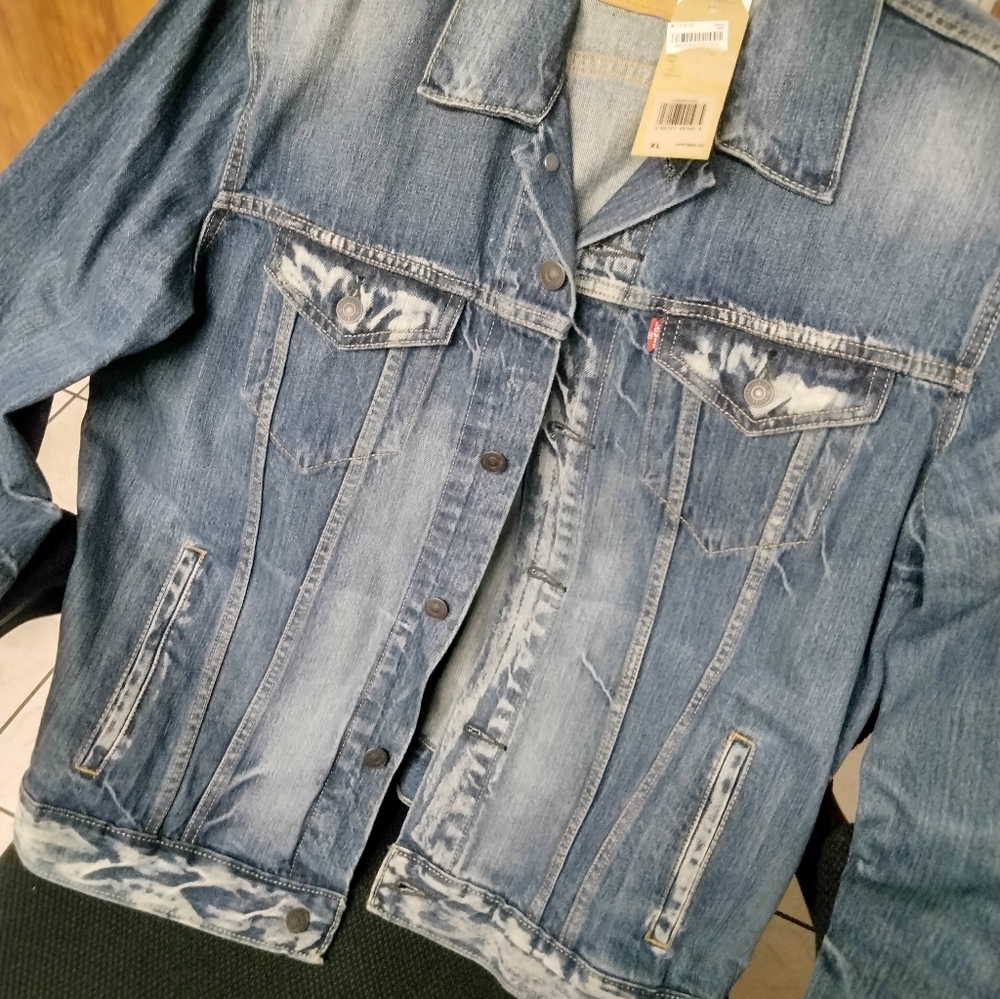 Levi's Distressed Light Blue Denim Jacket